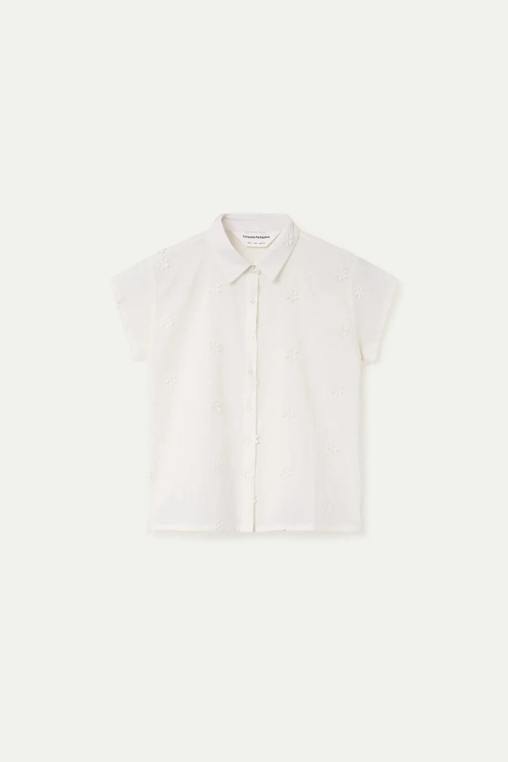 Embroidered Flower Shirt