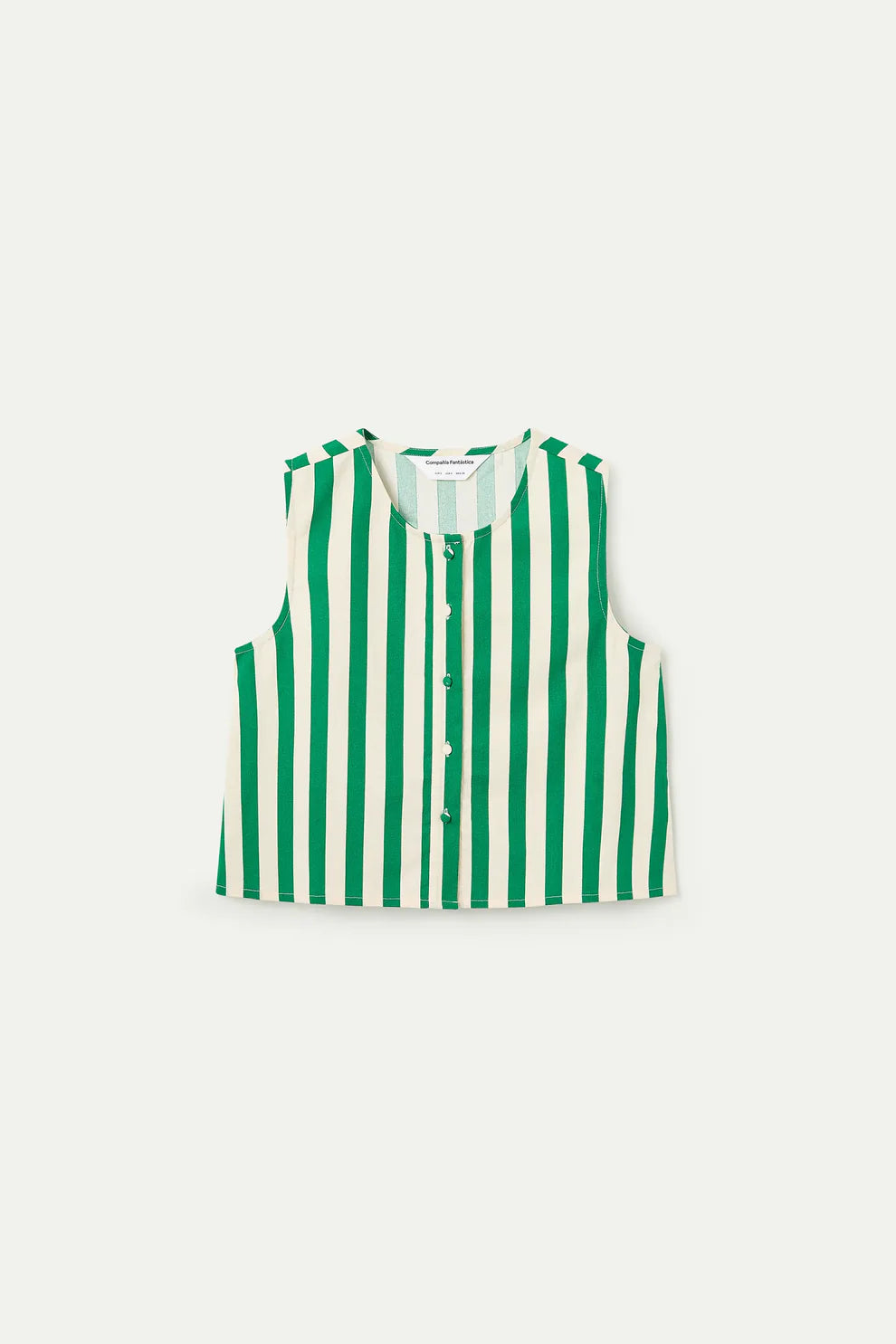 Bamboo Green Stripe Top