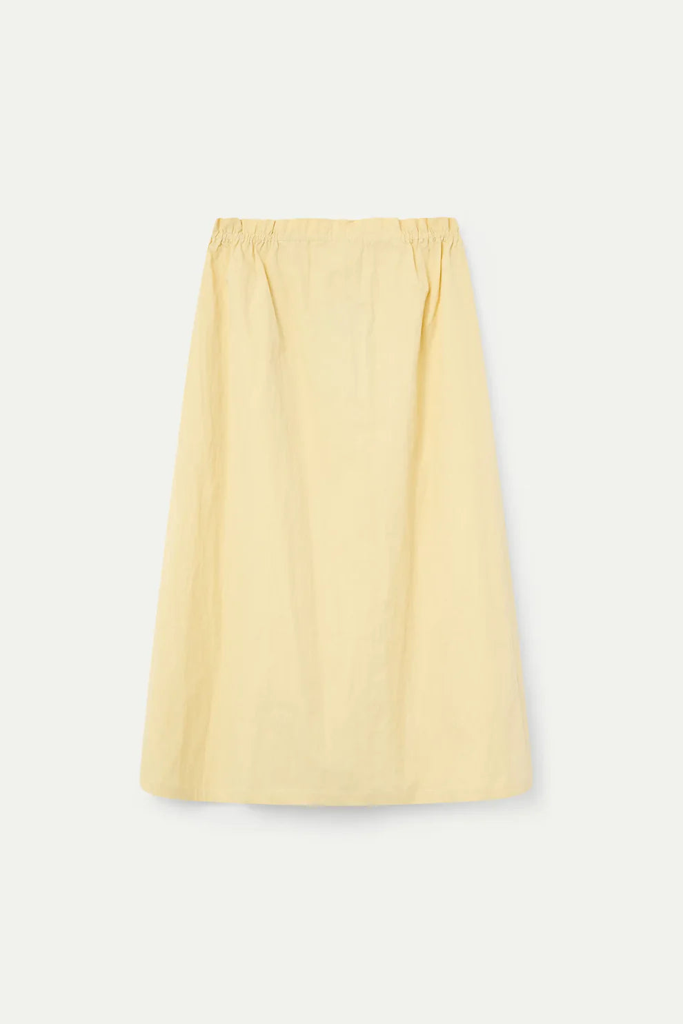 Light Yellow Midi Skirt