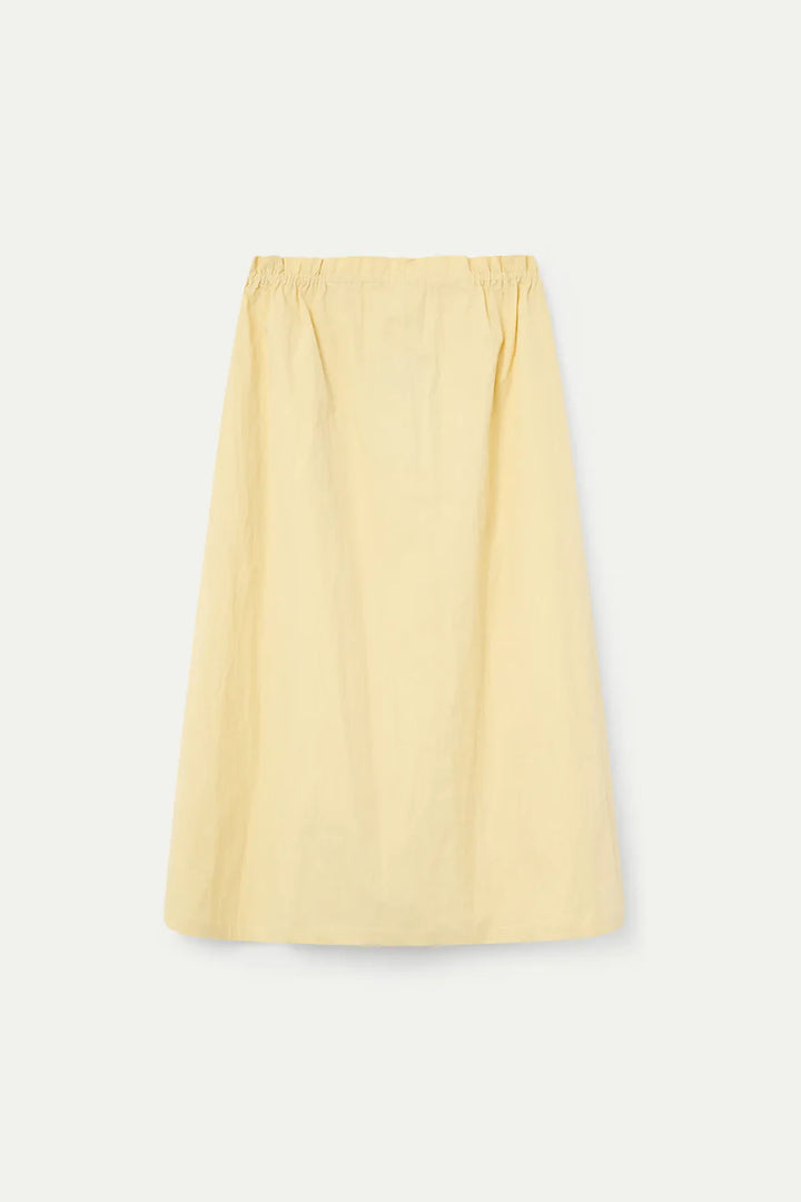 Light Yellow Midi Skirt