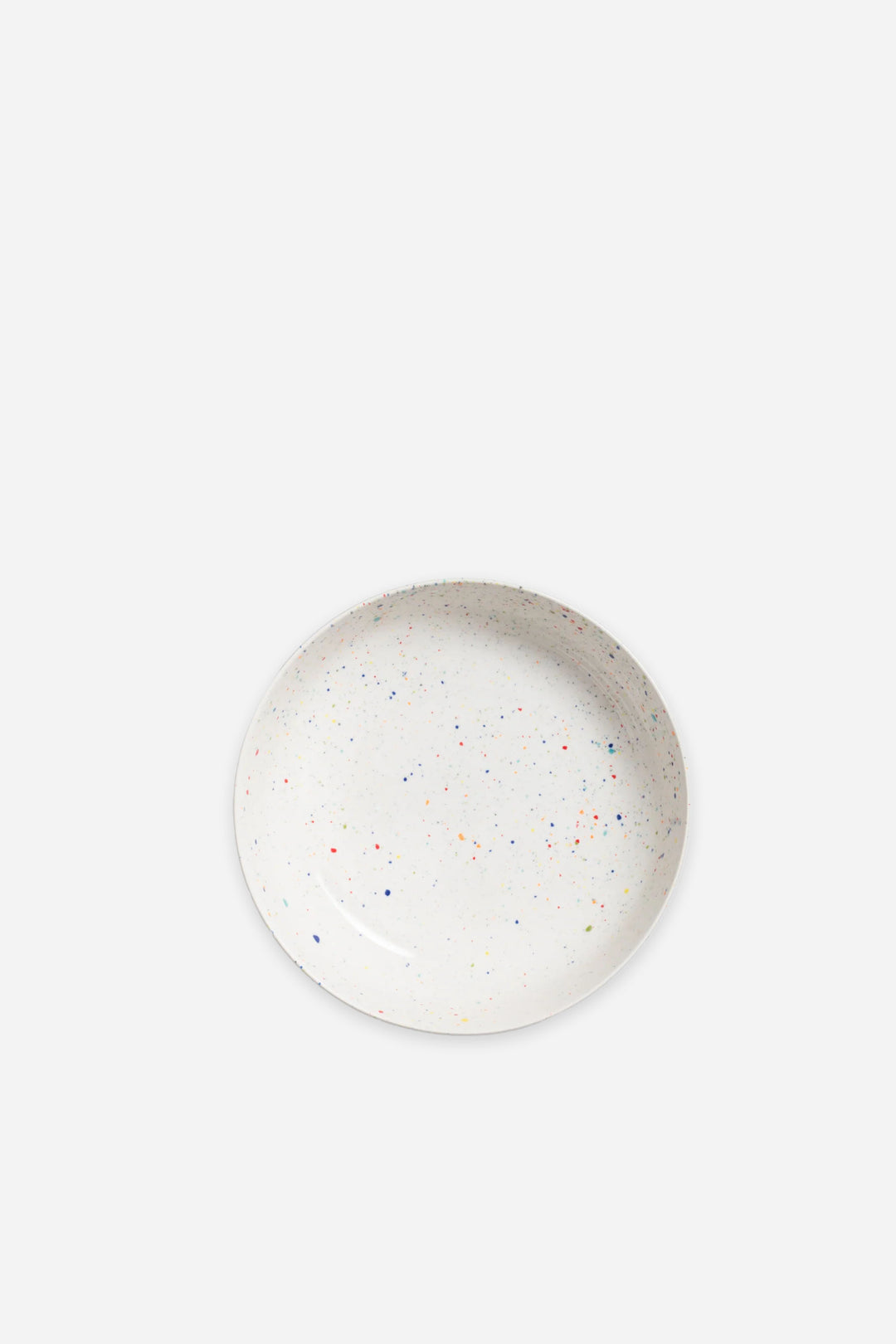 Speckled ceramic bowl on a white background