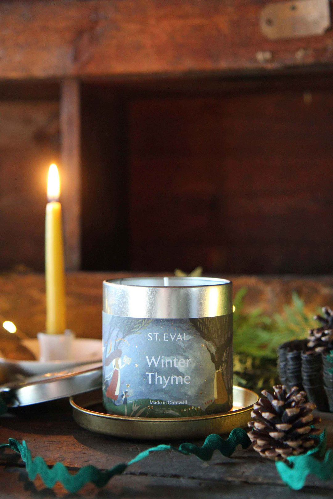 St Eval Tin Candle / Winter Thyme