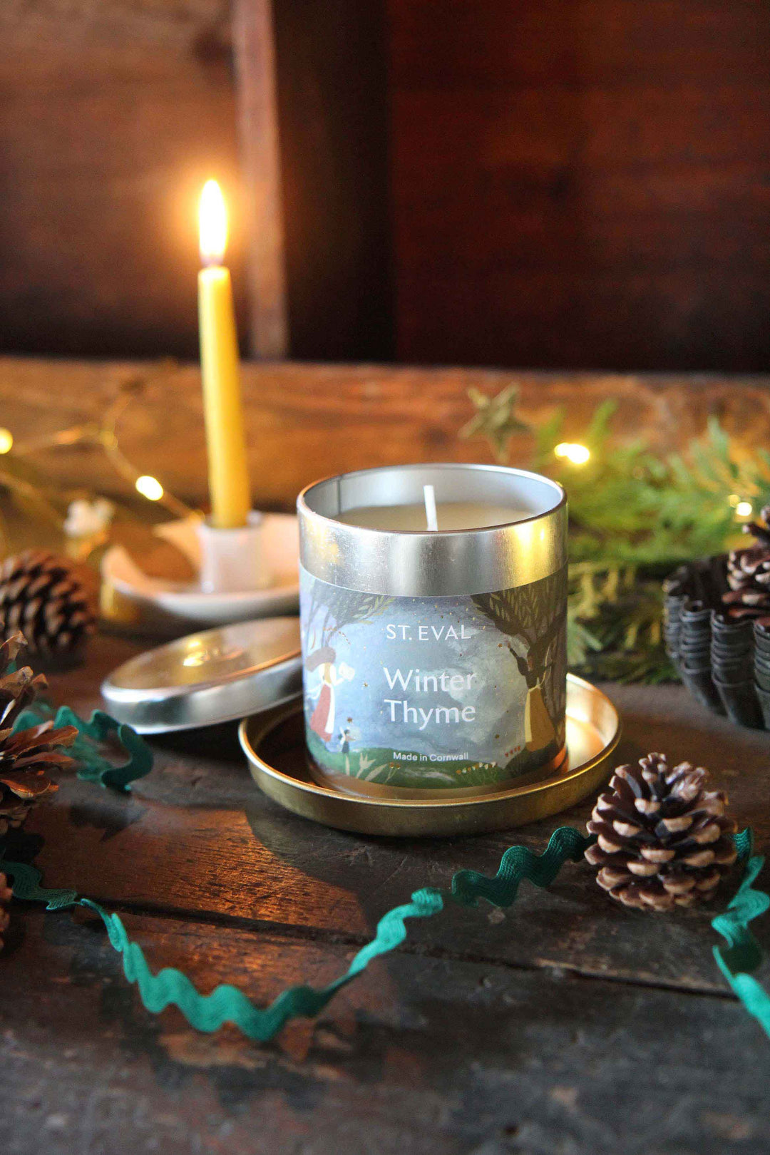 St Eval Tin Candle / Winter Thyme