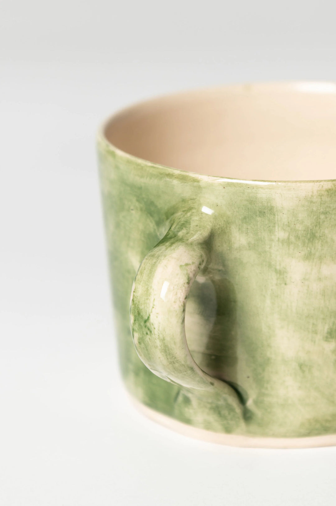 Wonki Ware Large Squat Mug / Dark Green