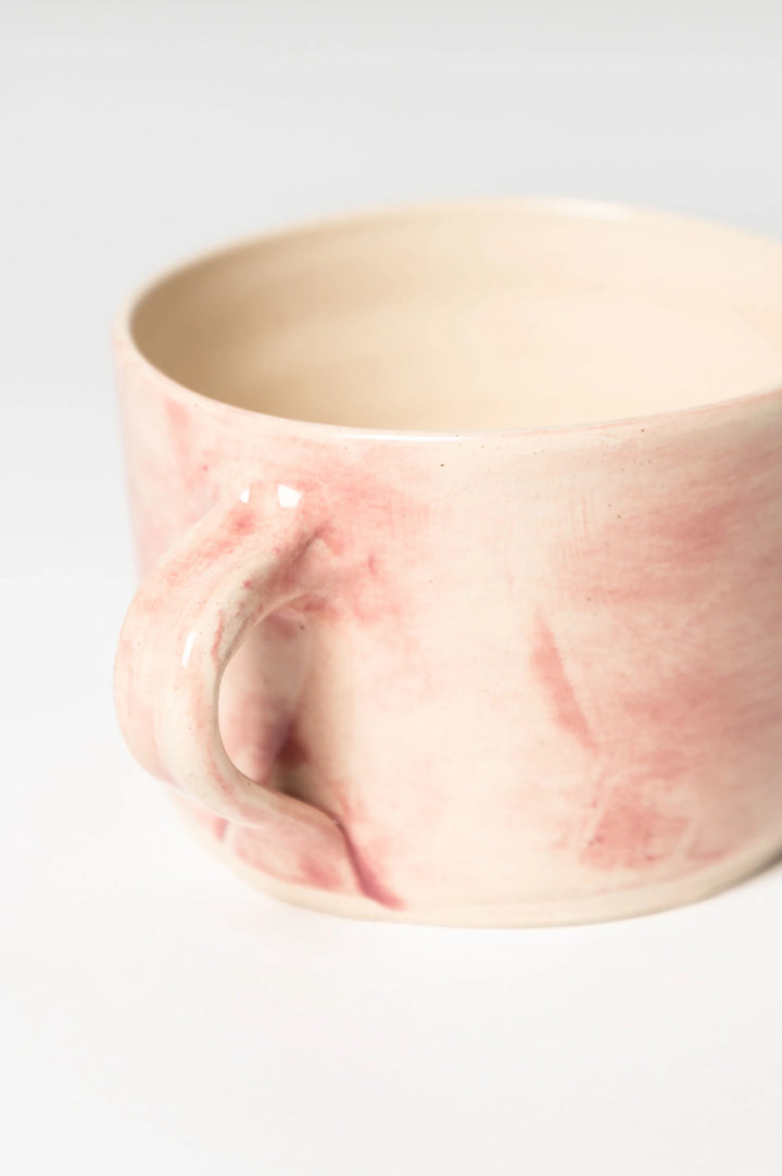 Wonki Ware Large Squat Mug / Pink