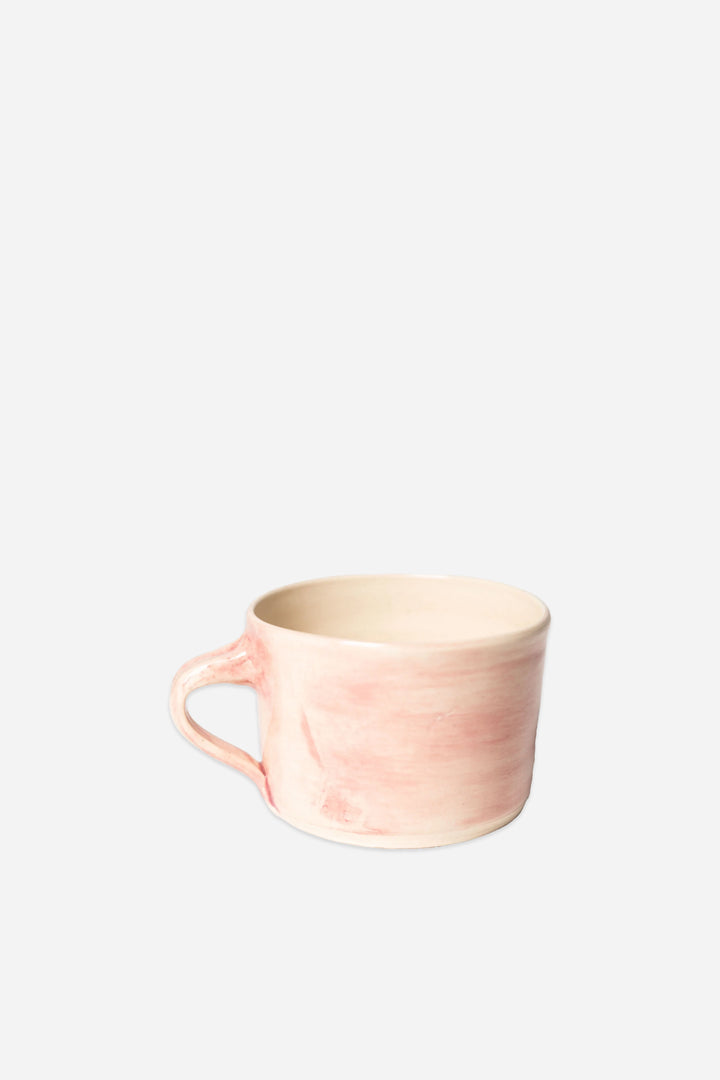 Wonki Ware Large Squat Mug / Pink