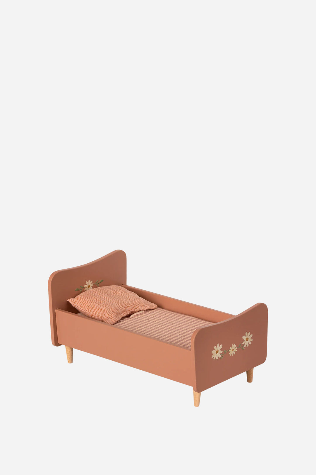 Maileg Wooden Bed, Mini - Rose