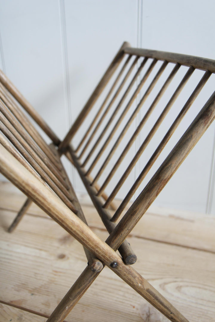 Vintage Wooden Magazine Rack