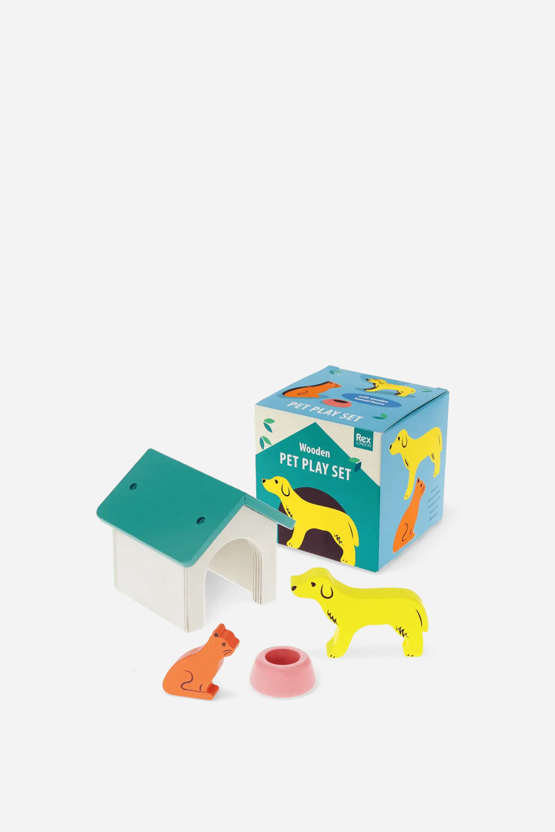 Wooden Pet Playset