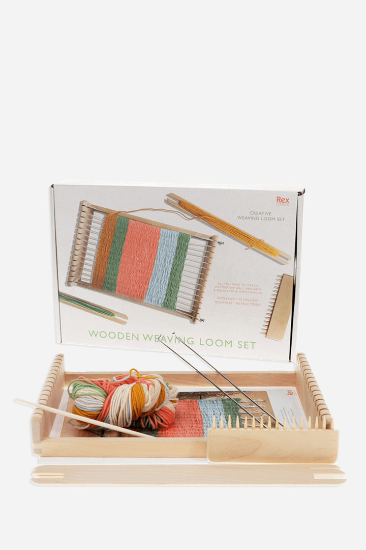 Wooden Weaving Loom Set