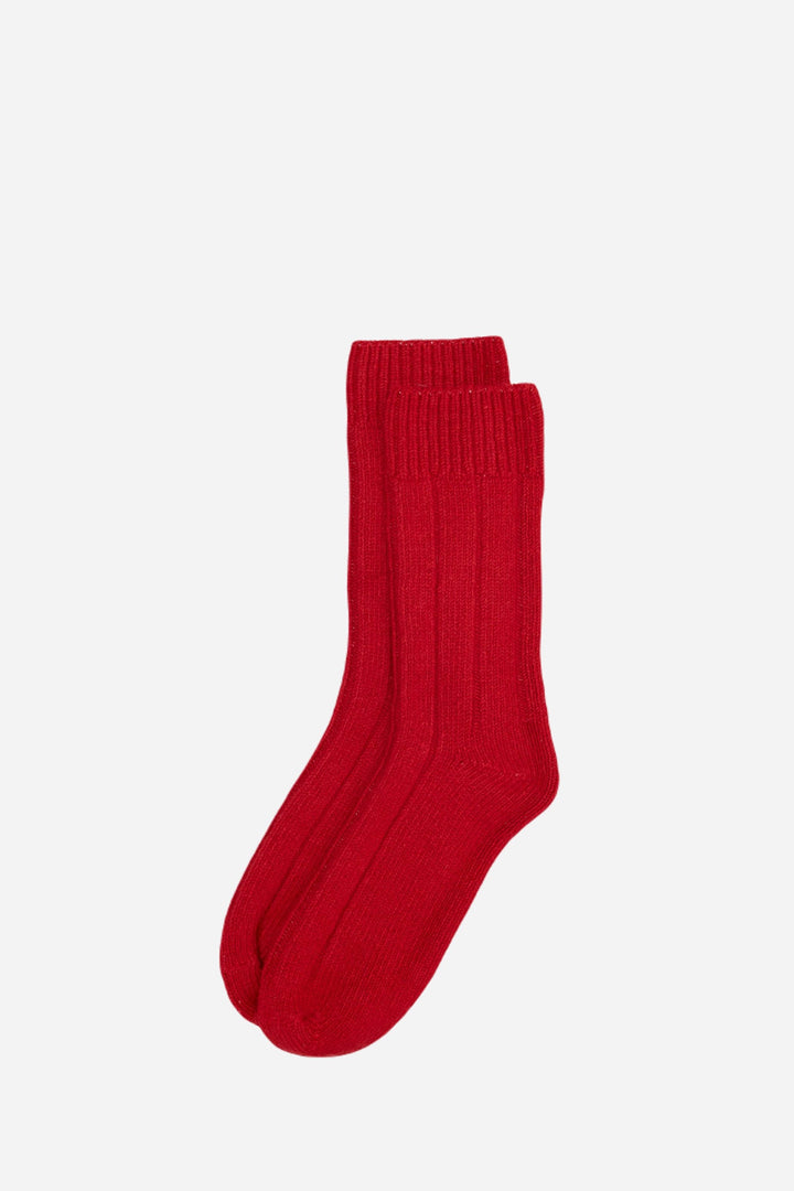 Wool Ankle Sock / Red