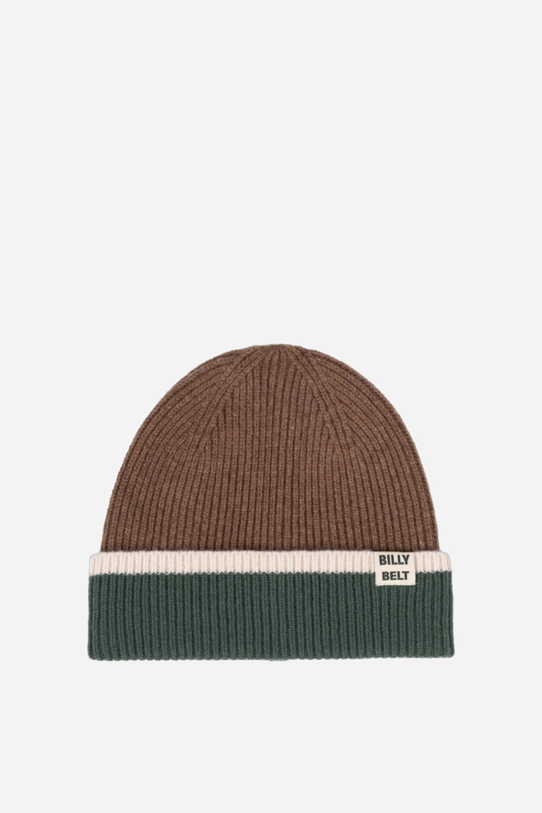 Wool Hat / Brown, Green And Beige