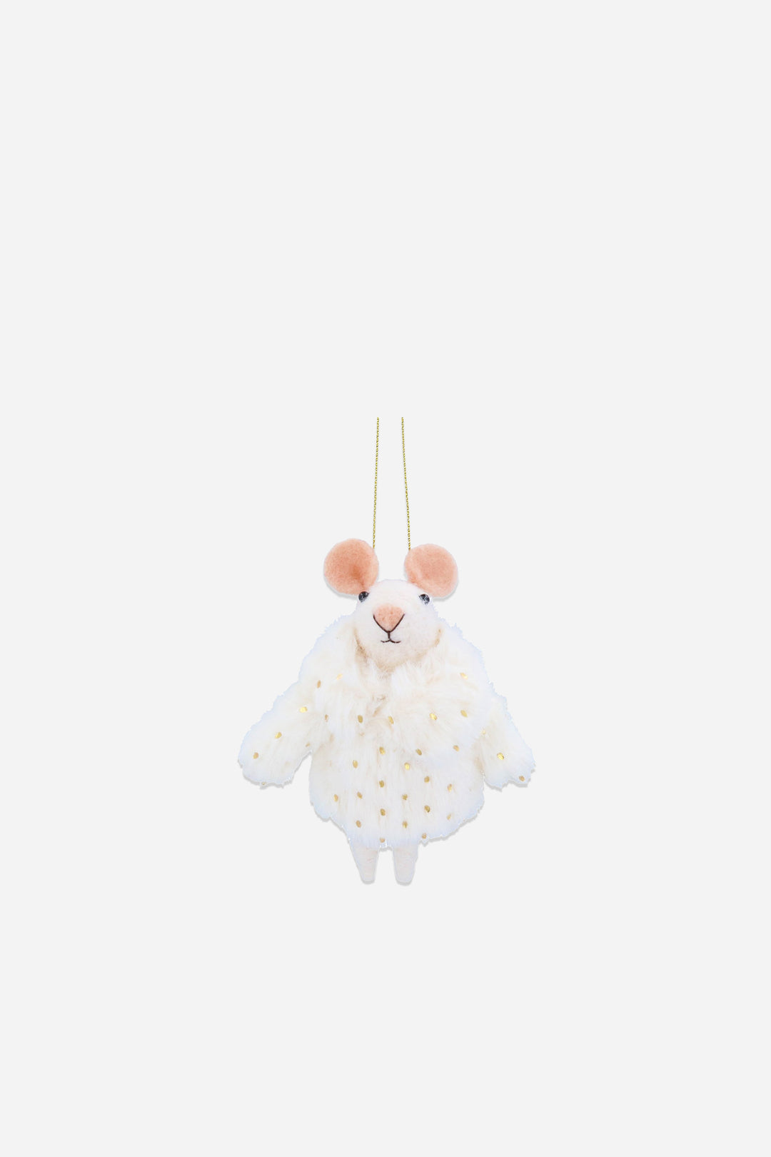 Mixed Wool Mouse w White Coat Dec