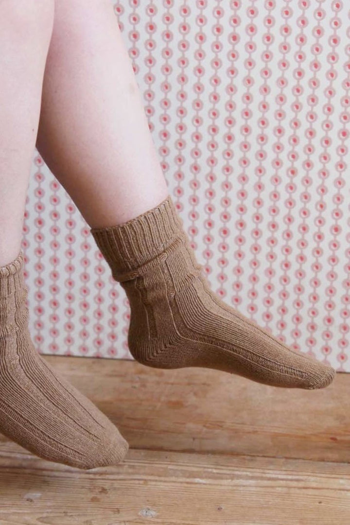 Wool Ankle Sock / Camel