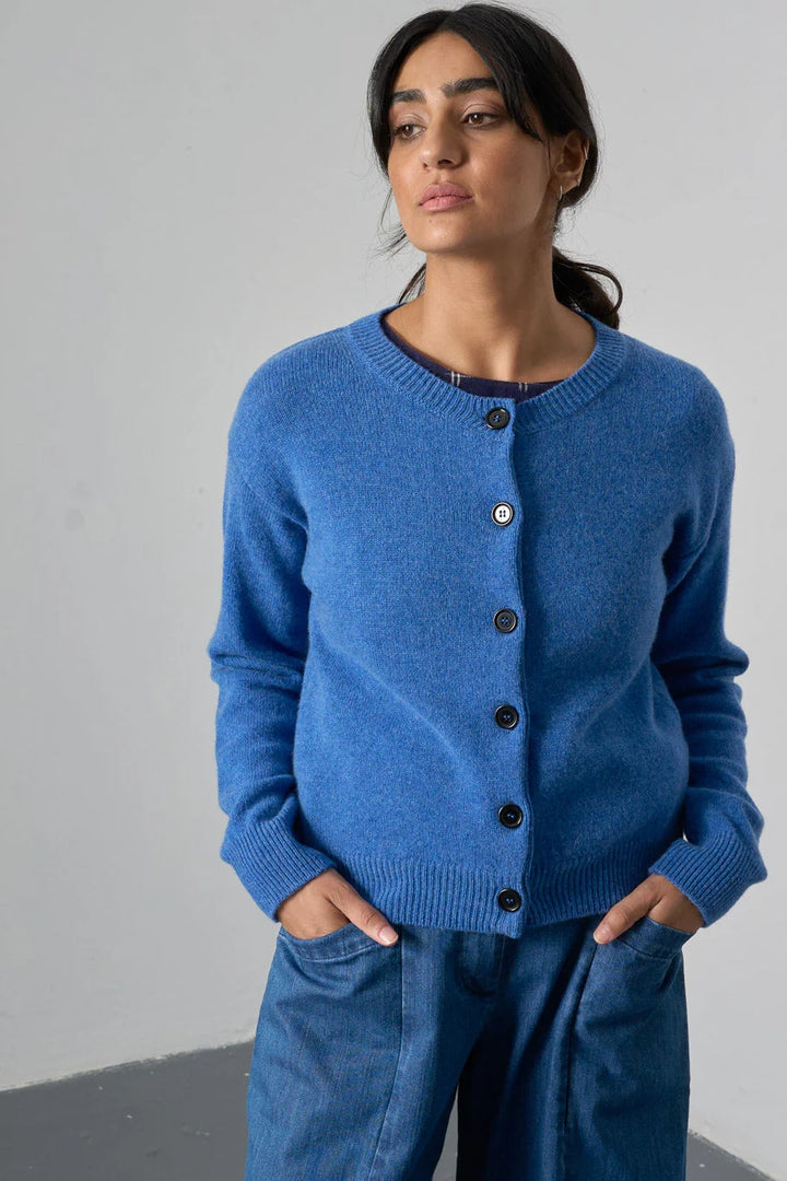 Eva Classic Cardi / Med. Blue - Domestic Science Home