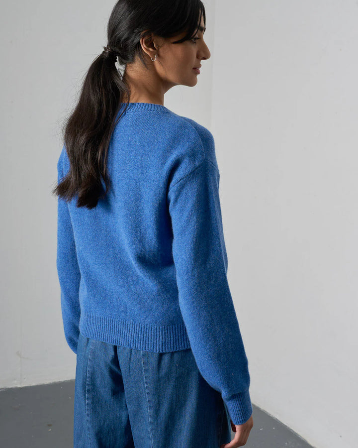 Eva Classic Cardi / Med. Blue - Domestic Science Home