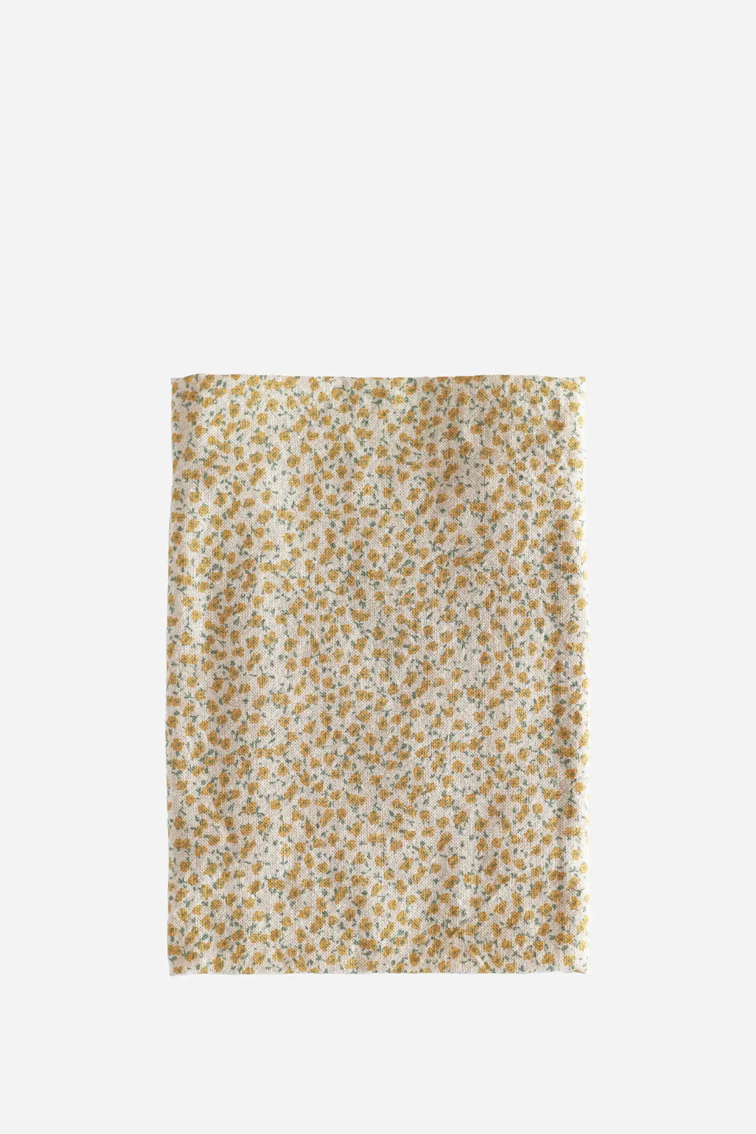 Floral patterned t-towel on a white background