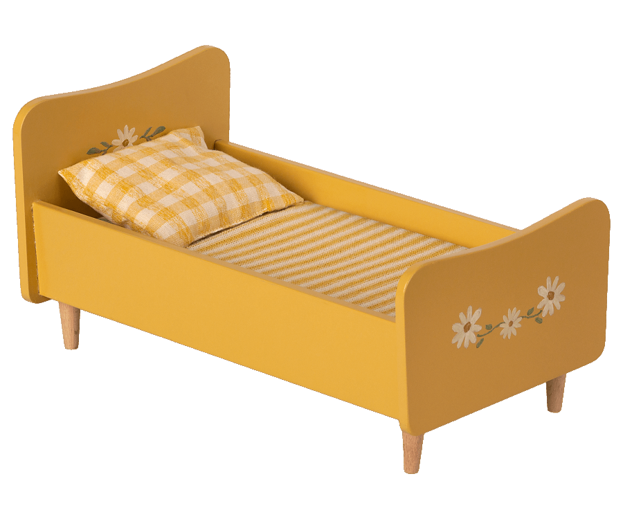 Wooden Bed Mini / Yellow - Domestic Science Home
