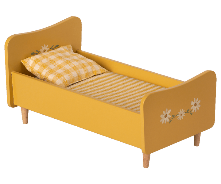 Wooden Bed Mini / Yellow - Domestic Science Home