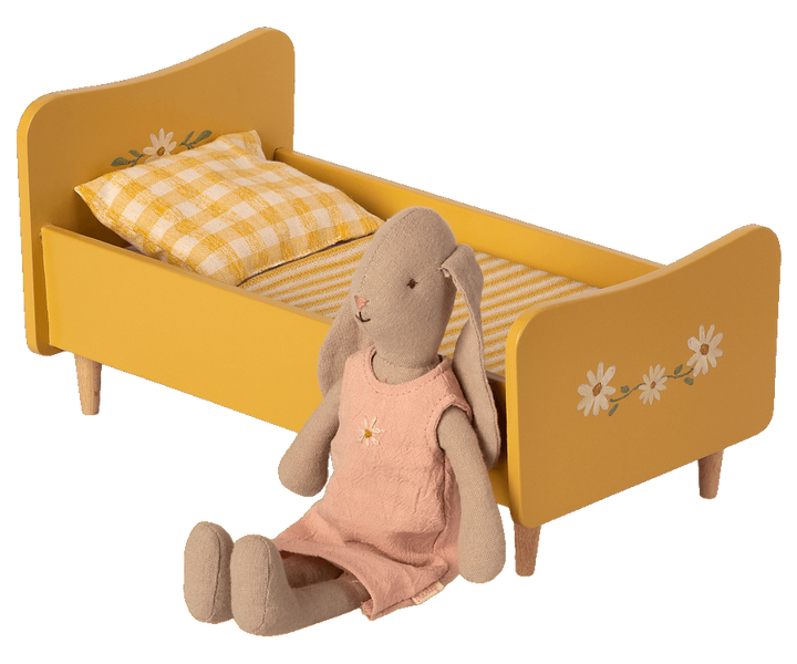 Wooden Bed Mini / Yellow - Domestic Science Home
