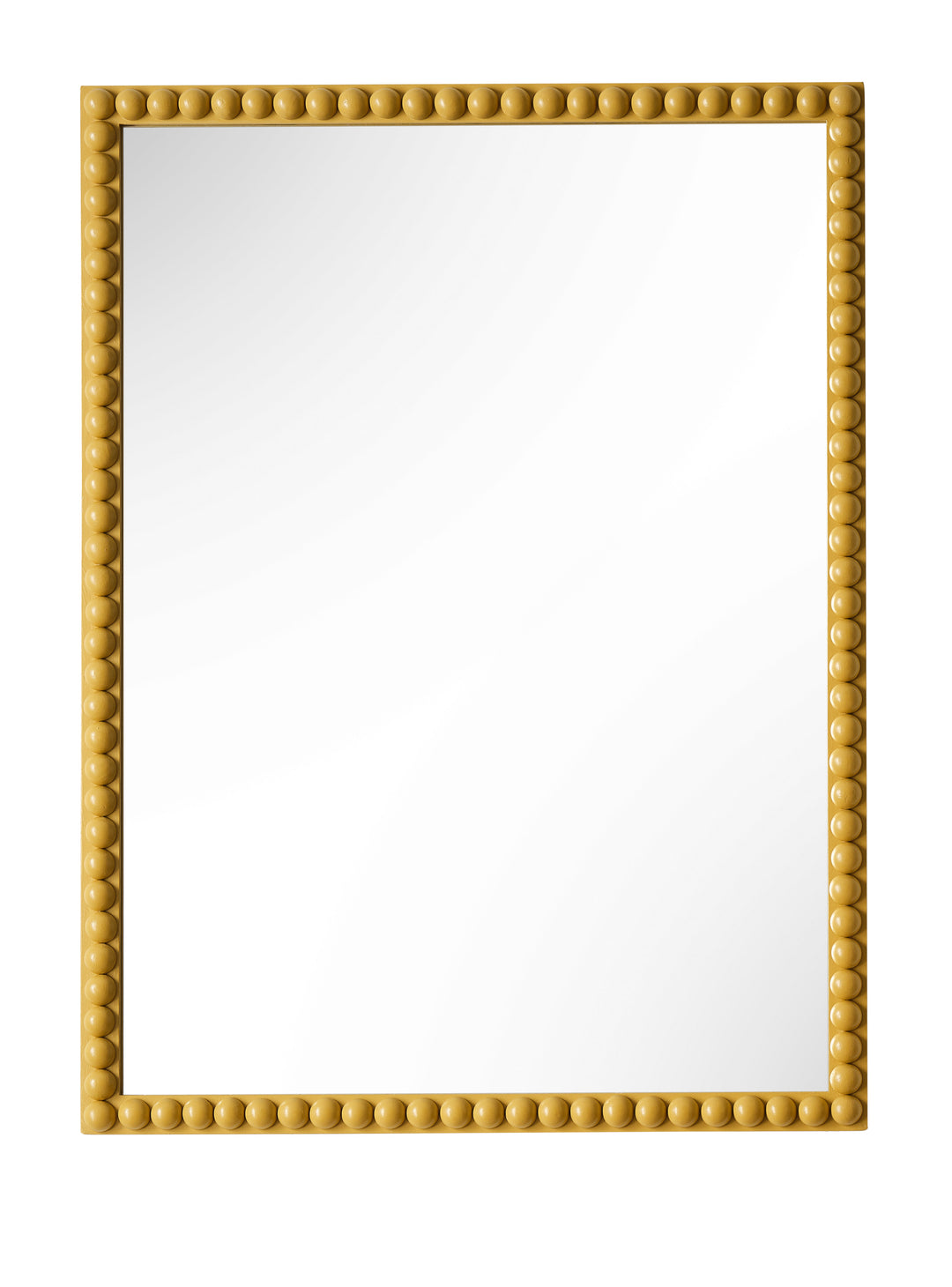 Bobbin Frame Mirror 80cm x 60cm / India Yellow