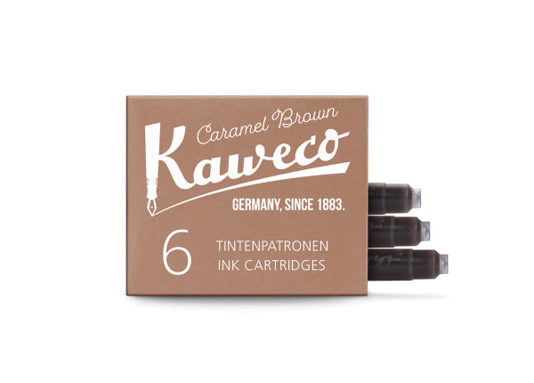 Kaweco Ink Cartridges Pk 6 / Caramel Brown