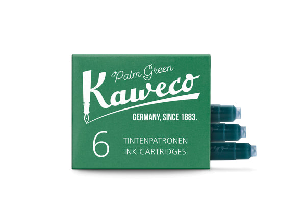 Kaweco Ink Cartridges Pk 6 / Palm Green