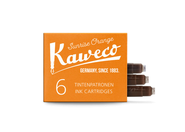 Kaweco Ink Cartridges Pk 6 / Sunrise Orange