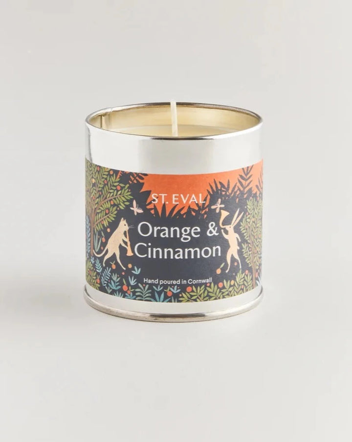 Tin Christmas Candle / Orange & Cinnamon