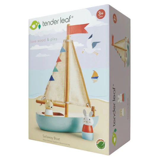 Wooden Toy Sailaway Boat