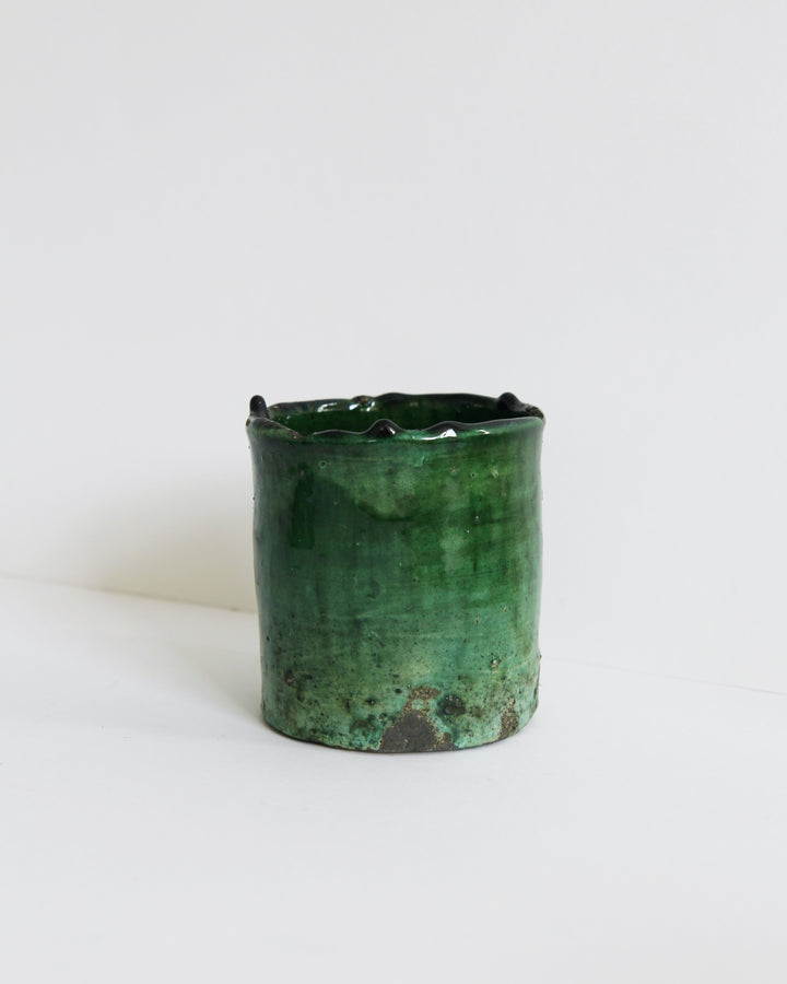 Tamegroute Pottery Green Planter / Sml