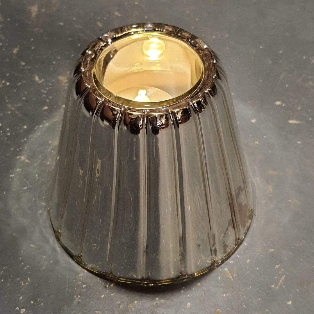 Glass T-light Shade / Mirrored - Domestic Science Home