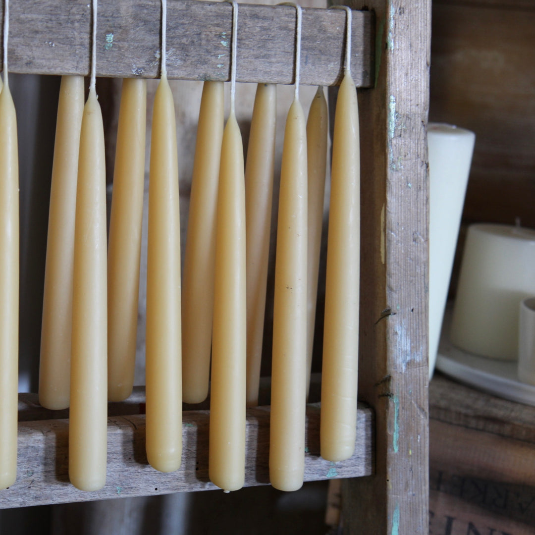 Pair of Beeswax Candles - Domestic Science LTD