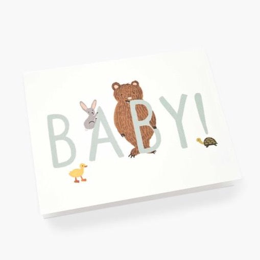 New Baby Card Mint - Domestic Science Home
