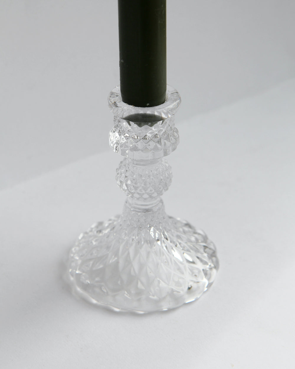 Glass Harlequin Candlestick - Domestic Science Home