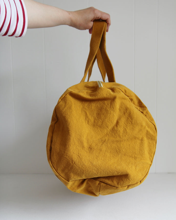 Organic Cotton Bowling Bag - Saffron yellow