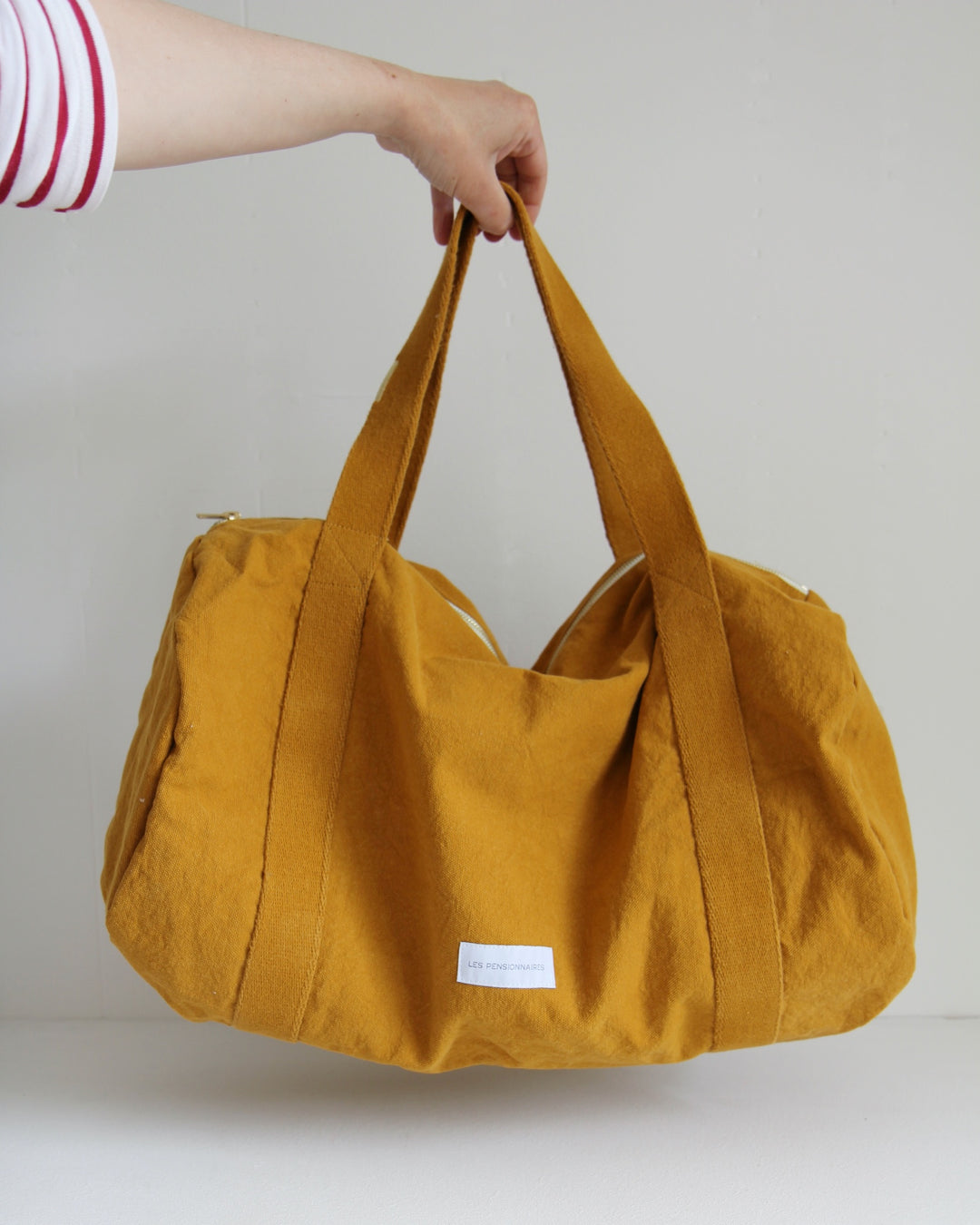 Organic Cotton Bowling Bag - Saffron yellow