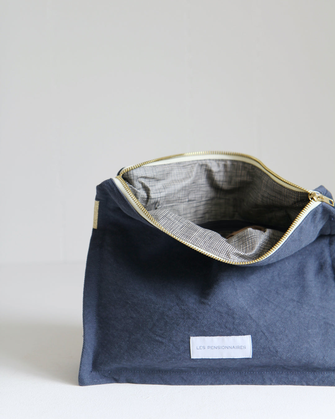Organic Cotton Toiletry Bag - Storm Blue