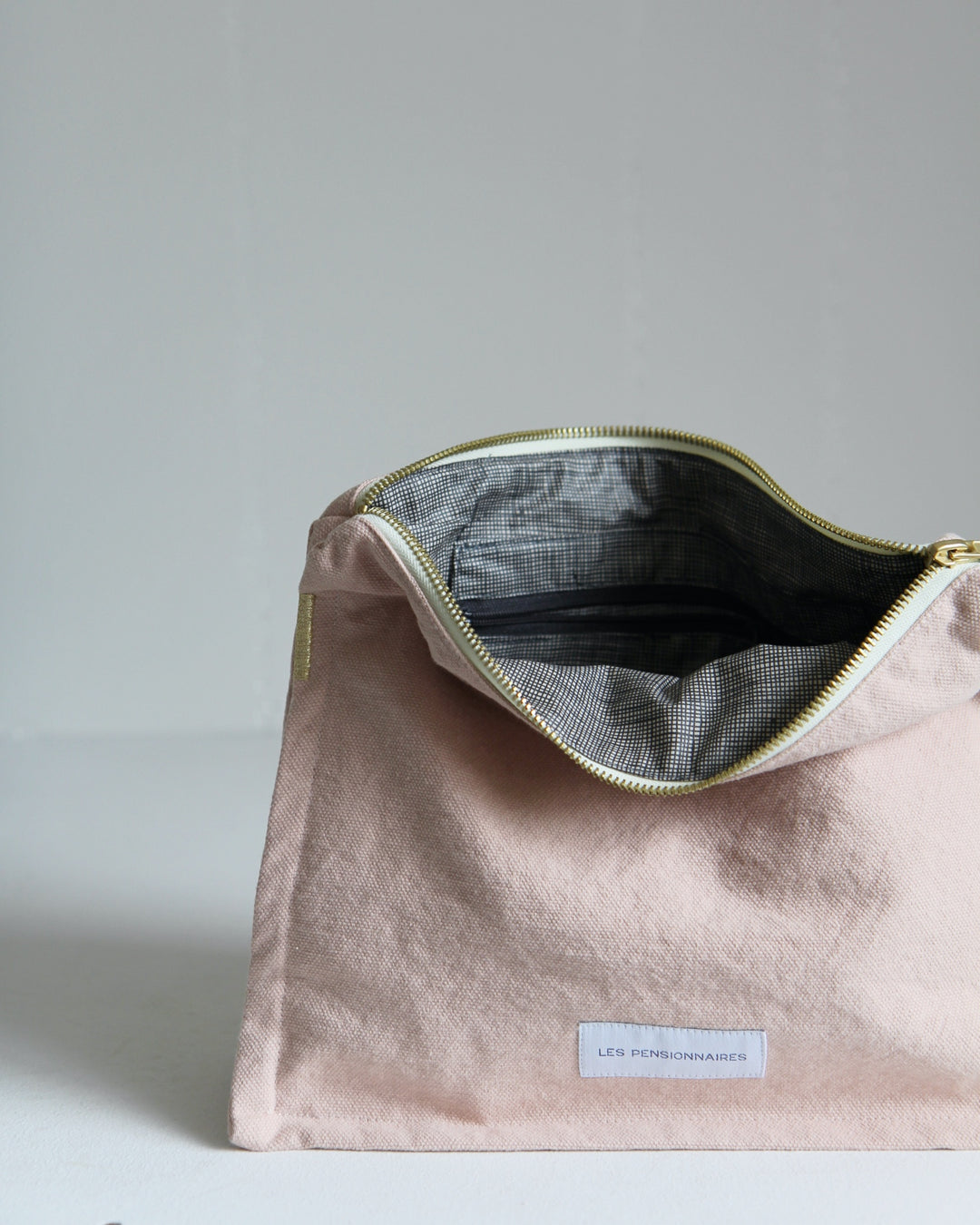 Organic Cotton Toiletry Bag - Delicate Pink