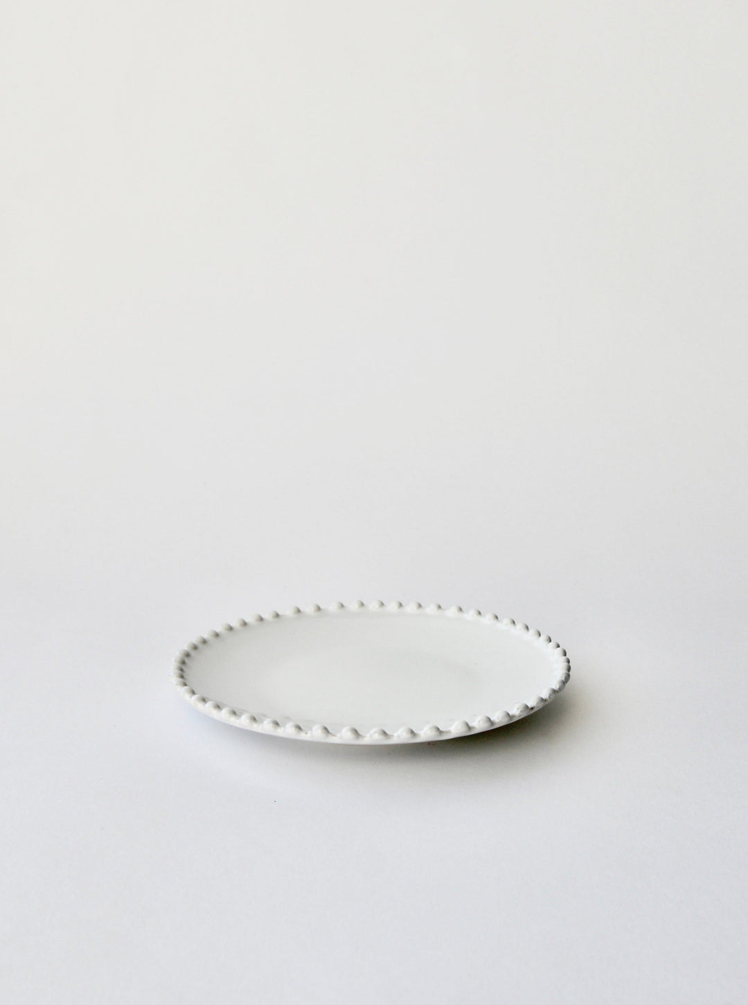 white pearl bread plate 18cm