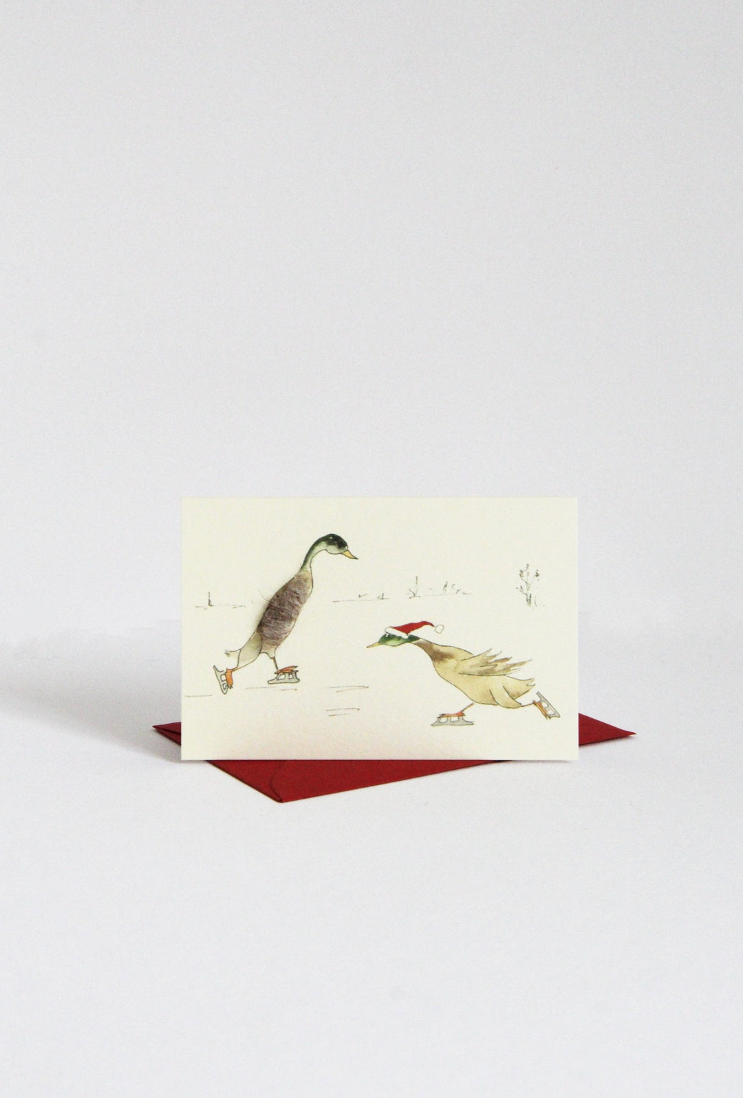 Mini Skating Ducks Card