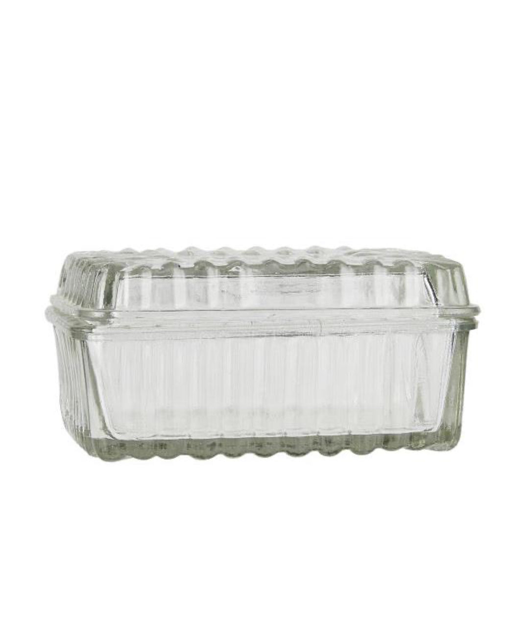 Pressed Glass Butter box