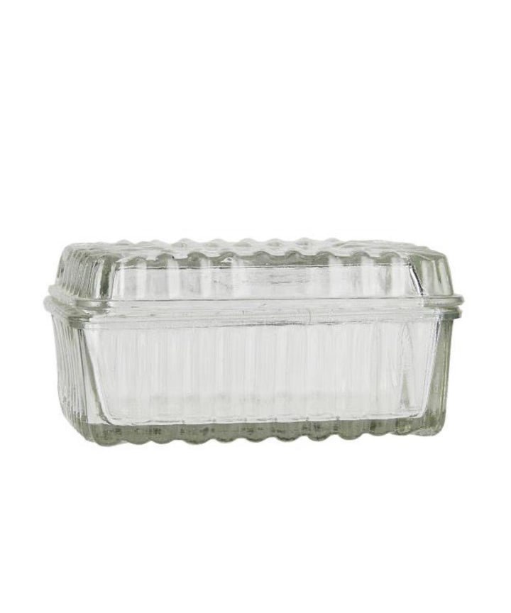 Pressed Glass Butter box