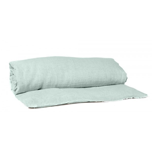 Tumbled Linen Bed Roll / Celadon - Domestic Science Home