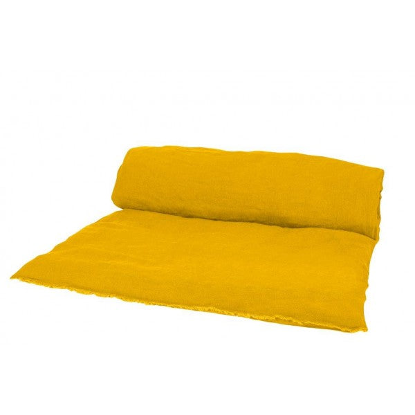 Tumbled Linen Bed Roll / Safran - Domestic Science Home
