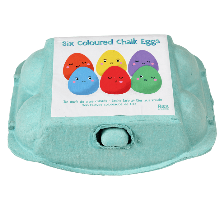 rex london drawing egg shaped chalks in egg box