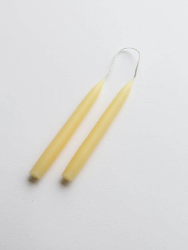 Small Pair of Candles / Pastel Yellow
