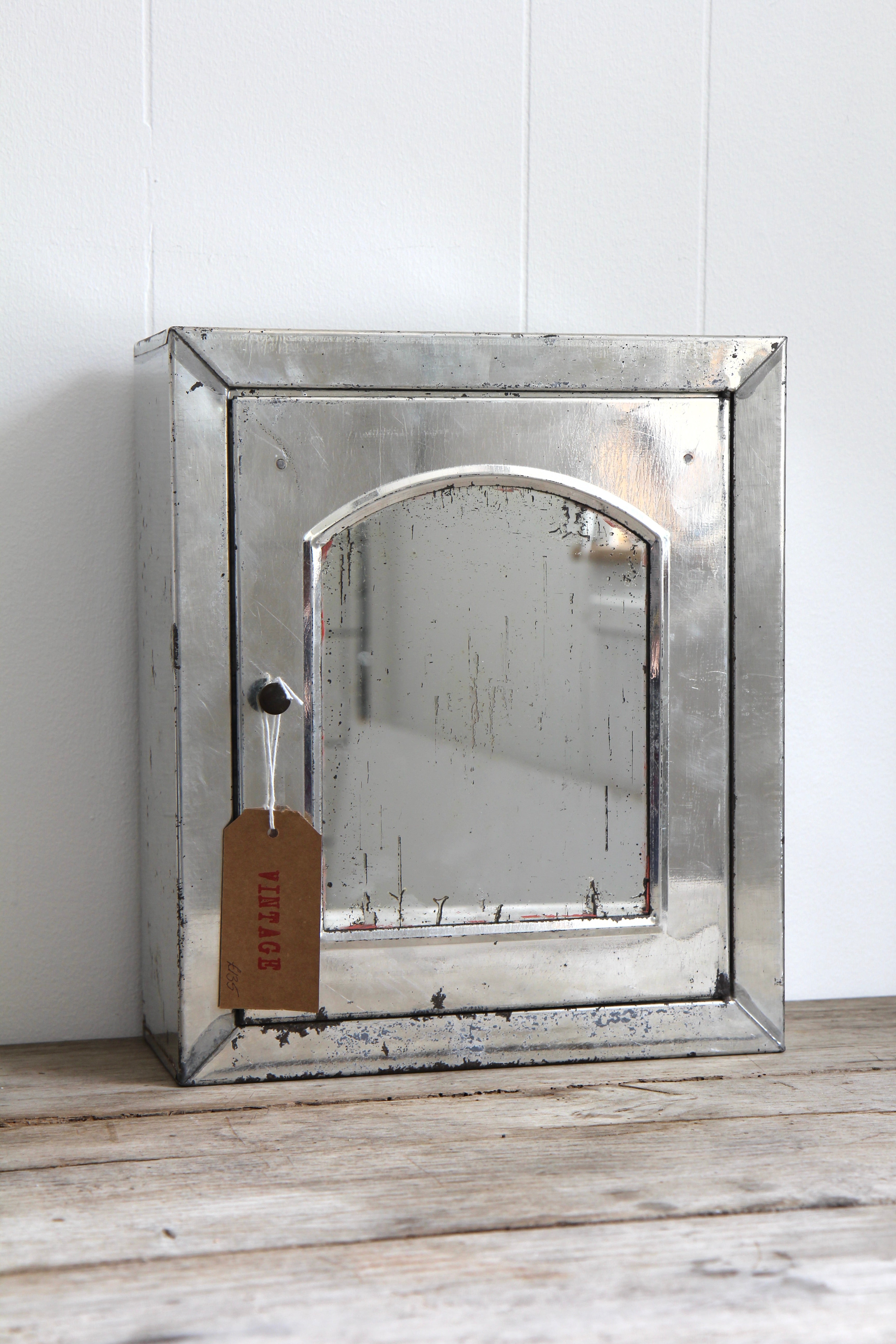 Small Polished Metal Wall Cabinet No.2