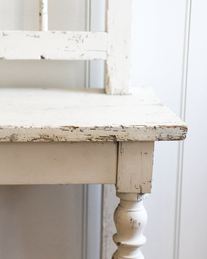 Long Vintage Painted Bench