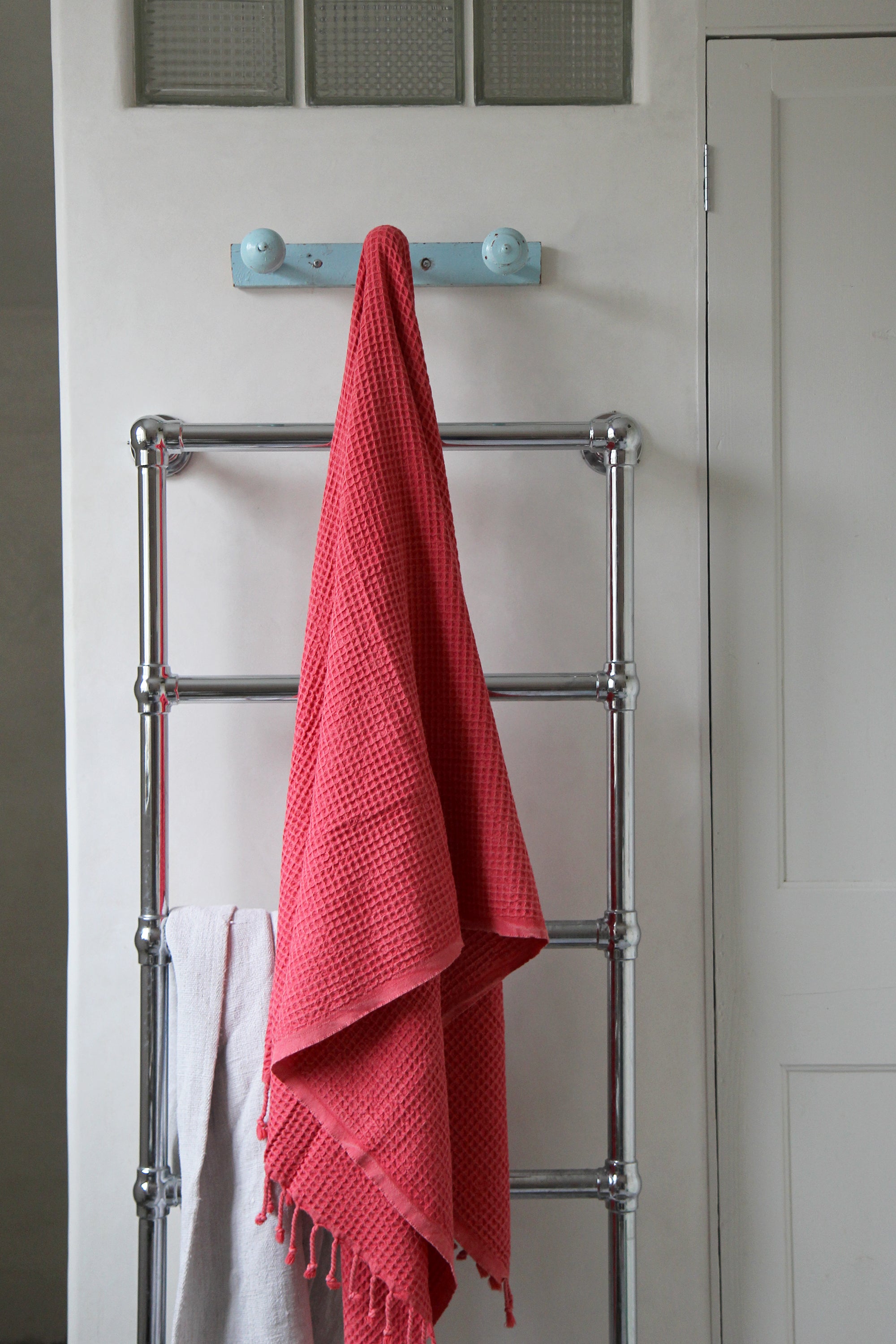 Red and best sale gray bath towels